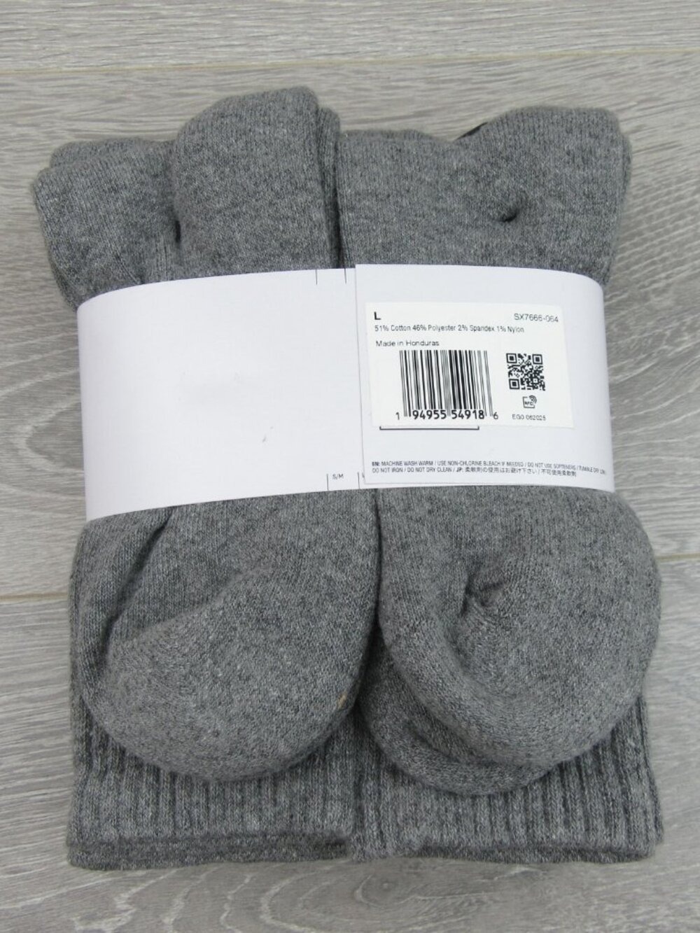Nike Everyday Cushioned Crew Socks Men's Size 8-12 Grey 6 Pack NEW - Picture 9 of 10